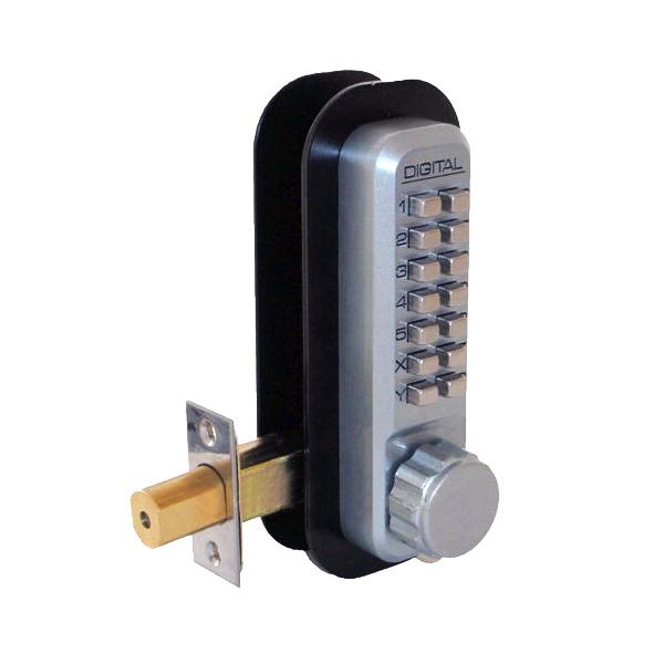 LockeyUSA 2210 Mechanical Keyless Deadbolt Door Lock - Satin Chrome