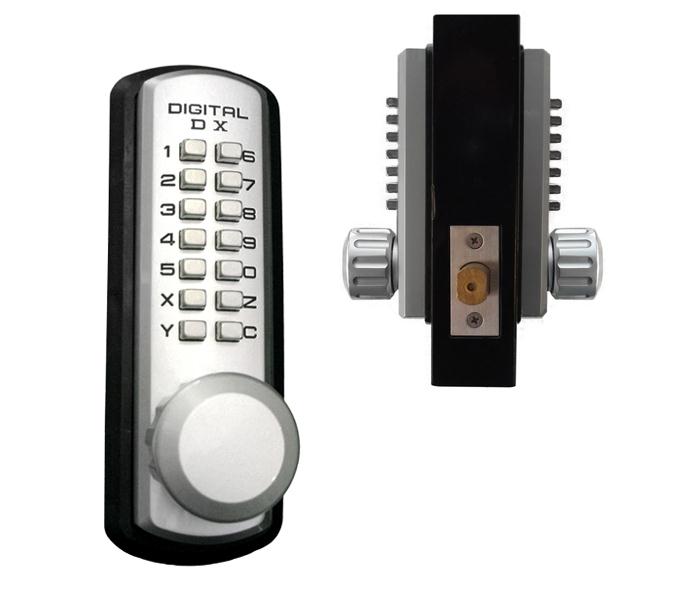 3830 LockeyUSA Marine Grade Dual Combination Keyless Door Lock (replaces 3230DC) - 2 3/8"