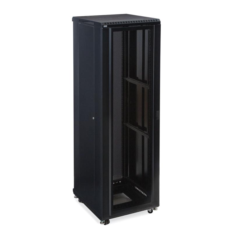 42U LINIER Server Cabinet - Convex/Glass Doors - 24" Depth by Kendall Howard (3102-3-024-42)