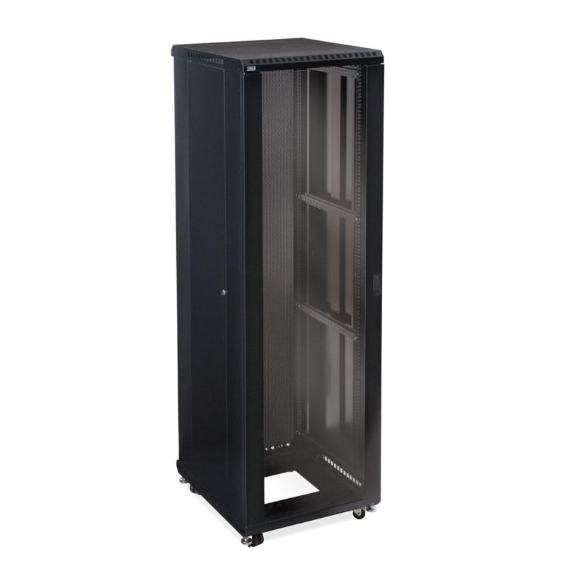 42U LINIER Server Cabinet - Glass/Glass Doors - 24