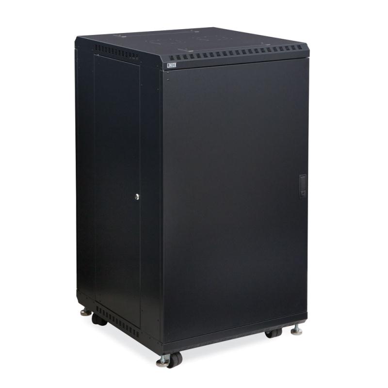 22U LINIER Server Cabinet - Solid/Convex Doors - 24" Depth by Kendall Howard (3104-3-024-22)