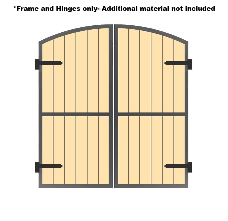 Arched Dual Carriage Door Frame 