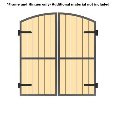 Arched Dual Carriage Door Frame