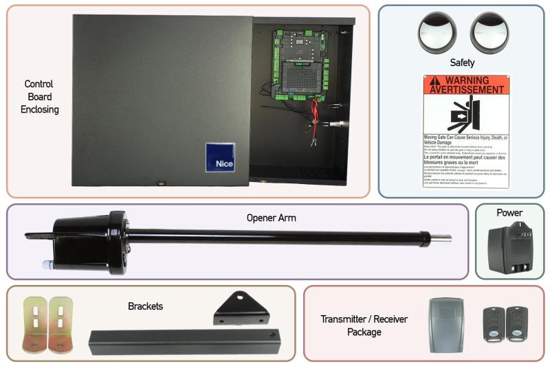 Apollo Gate Opener - Apollo 1550 Single Swing Gate Opener w/ Free DIY Kit (1550) - 1050 US Board