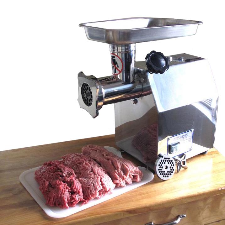 Chicago Food Machinery #12 Stainless Steel Electric Meat Grinder