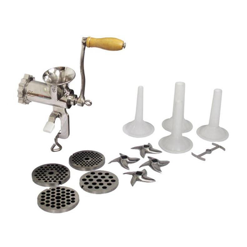 Chicago Food Machinery #8 Meat Grinder and Sausage Stuffing Kit
