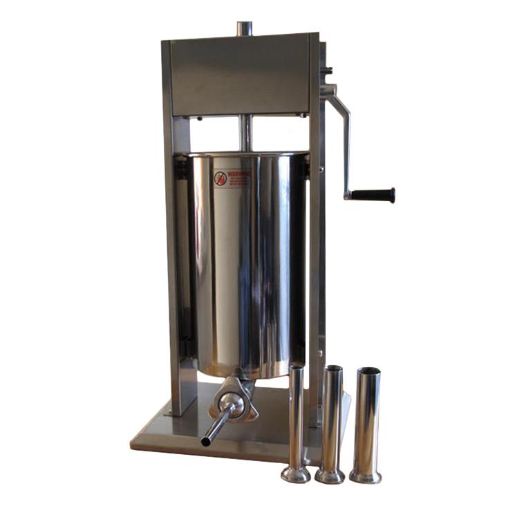 Chicago Food Machinery Big Volume 25 lb (15L) Stainless Steel Sausage Stuffer with funnel kit