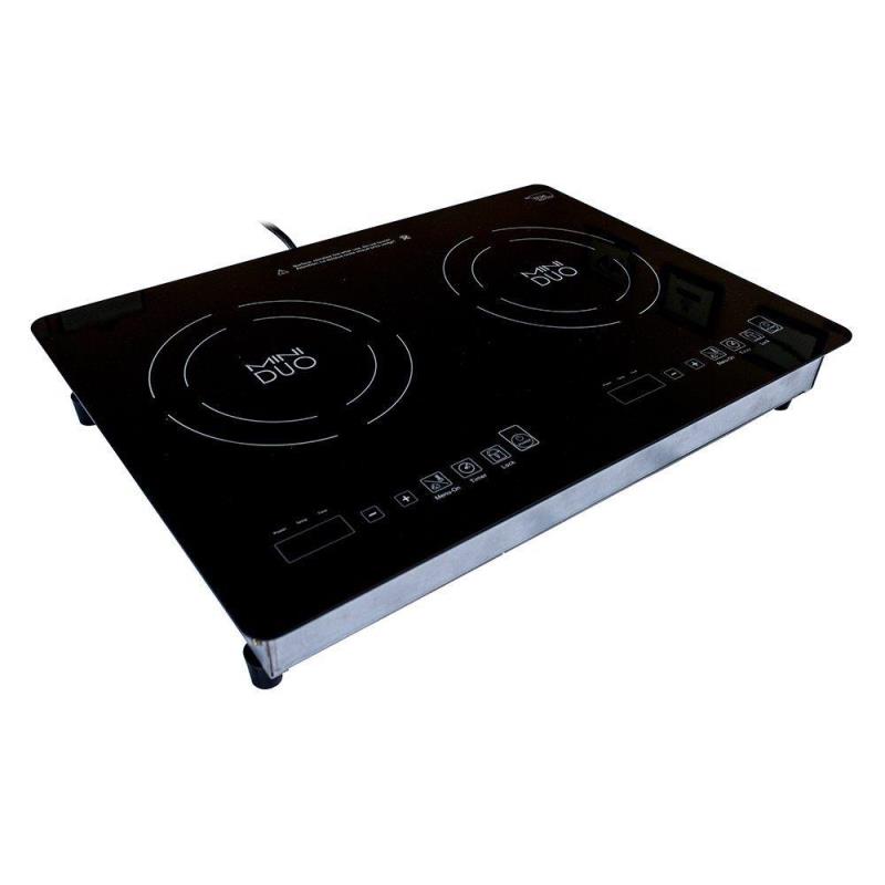 True Induction MD-2B Built-in 858UL Certified, 20-inch Mini Duo Dual Induction Cooktop 1800W Glass-Ceramic Top