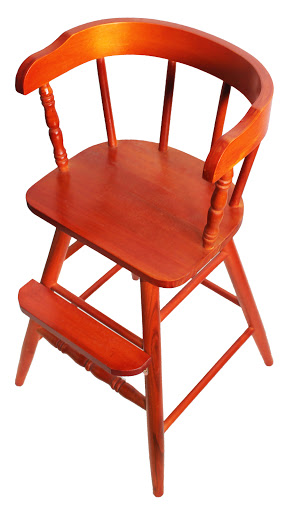 Flamed Mahogany Finish New Sargent's Youth Chair