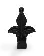 Fleur de Lis Upgrade Finial Set for 14' Estate Swing Gate