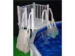 Pool Fence - 5x5 Resin Pool Deck with Steps