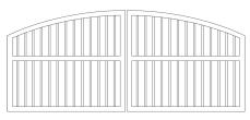 Dual South Hampton Cedar Gate