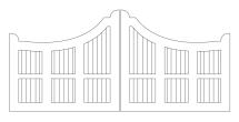 Massive Malibu Dual Cedar Gate