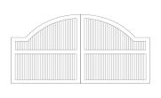 Estate Convex Design Dual Gate