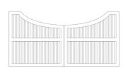Estate Concave Design Dual Gate