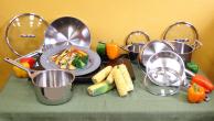 Double Burner With True Induction Gourmet Cookware Set