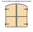 Arched Dual Carriage Door Frame  - 8