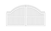 Entranceway Convex Design Dual Gate