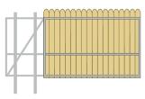 Gate Crafters Vinyl/Wood Slat Single Slide Gate Frame