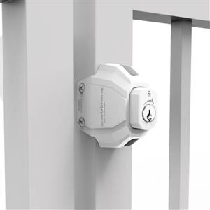 D&D Technologies Deluxe Lock Latch Keyed Alike - Deluxe Lock Latch - White (LLDABW-KSA)