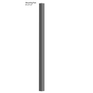 8'x3"x3" Mounting Post without Hinges