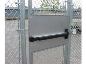 6035 DAC Standard Kit for Chain Link Pedestrian Gate with Detex Panic Bar