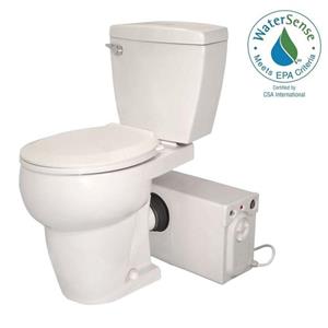 Thetford Anywhere Upflushing Round Toilet System and Macerating Toilet