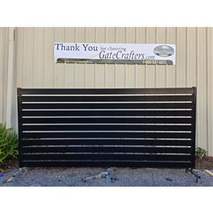 Ready to Ship Single Swing Driveway Gate 12 ft Long Made in USA