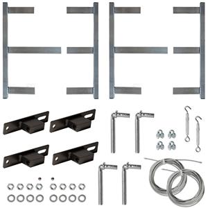 Gate Crafters Custom 3 Rail Dual Farm Gate Frame Kit - Over 65 inches* 