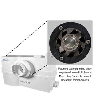 Lift Assure Macerator Toilet Pump 1 Plus HP/800W