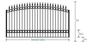 The Odessa - Aluminum Driveway Gate-1