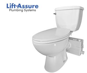 Lift Assure American Elongated Macerating Toilet Kit-1