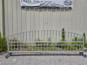 Ready to Ship 12 ft. Long Aluminum Single Swing Driveway Gate - Made in USA