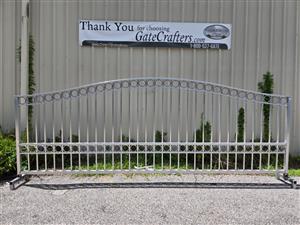 Ready to Ship 15 ft. Long Aluminum Single Swing Driveway Gate - Made in USA