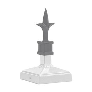 3x3 Spire Cap with Spear 1 (Wht)