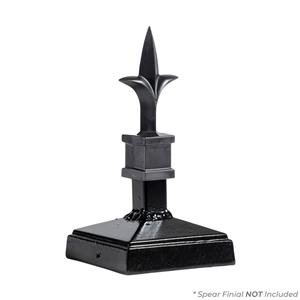 3x3 Spire Cap with Spear 2 (Blk)