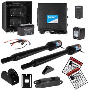 GTO/Linear Pro SW4002XLS Dual Swing Gate Opener with Free Extra Remote - AC Charging Option