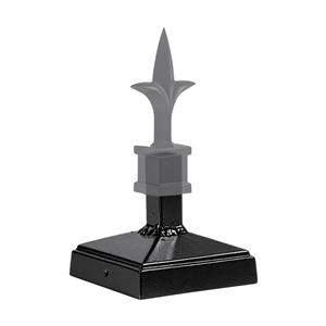 4x4 Spire Cap with Spear 1 (Blk)