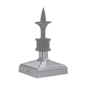 4x4 Spire Cap with Spear 1 (Raw)