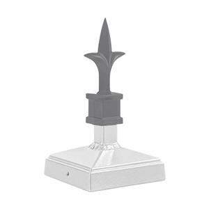 4x4 Spire Cap with Spear 1 (Wht)