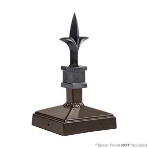 4x4 Spire Cap with Spear 2 (Bzn)