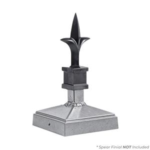 4x4 Spire Cap with Spear 2 (Raw)