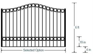 Driveway Gates - Legacy Estate Gate (Single 6')