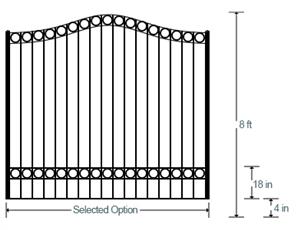 Legacy Estate Gate (Single 8')