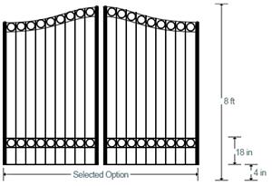 Legacy Estate Gate (Dual 8')