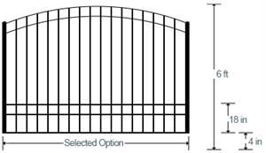 Windermere Estate Gate (Single 6')