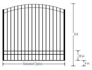 Windermere Estate Gate (Single 8')
