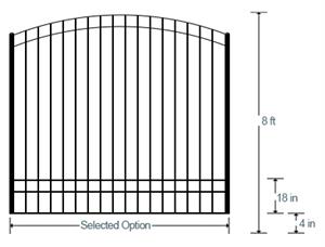 Windermere Estate Gate (Single 8')