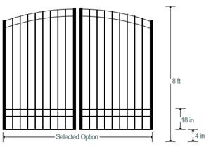 Aluminum Driveway Gates -Windermere Estate Gate