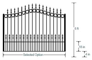 Sweetgrass Estate Gate (Single 6')